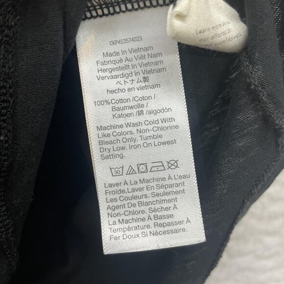 Madewell Shirt Womens XS Black Do Well Crewneck Short Sleeve Casual Tee AI537 - Picture 6 of 10